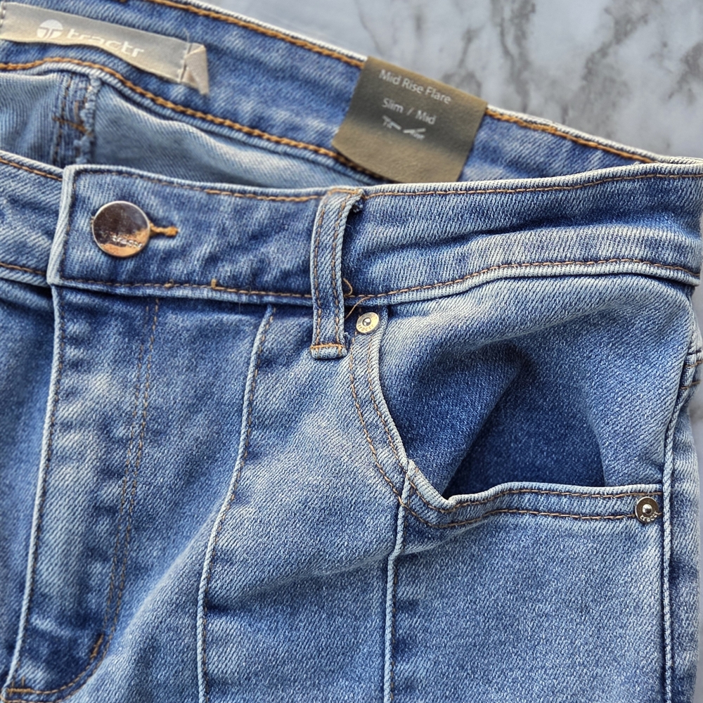 Tractr Light Blue Flare Jeans - Picture 7 of 14